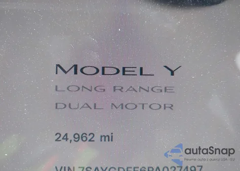 2023 Tesla Model Y Awd/Long Range Dual Motor All-Wheel Drive from USA, damaged, VIN 7SAYGDEE6PA027497